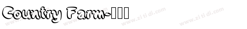 Country Farm字体转换